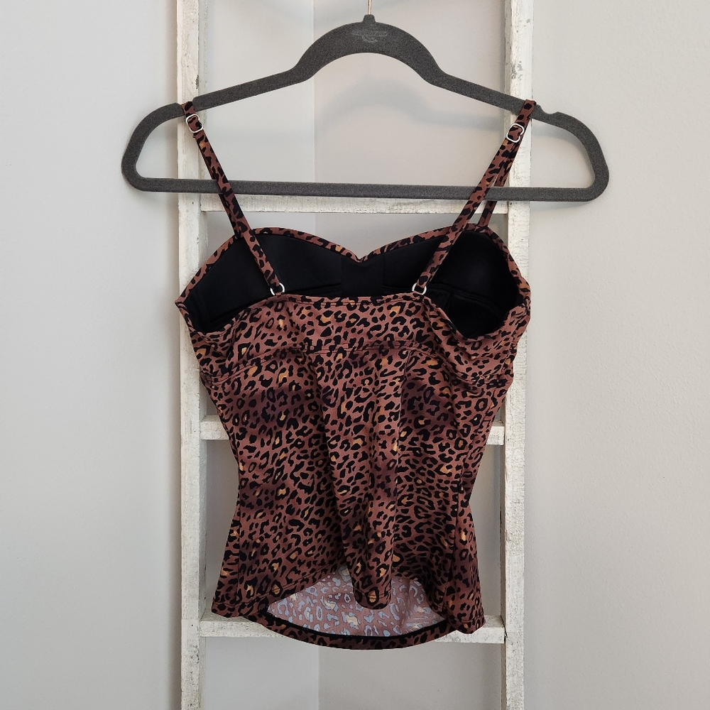 Spanx love your assests Medium animal print tankini top - Picture 3 of 4